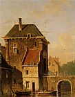 Jacques Carabain A Canal In Ghent painting